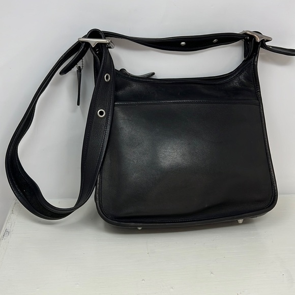 Coach Handbags - Coach Legacy 9966 Large Black Zip Shoulder Crossbody Bag
